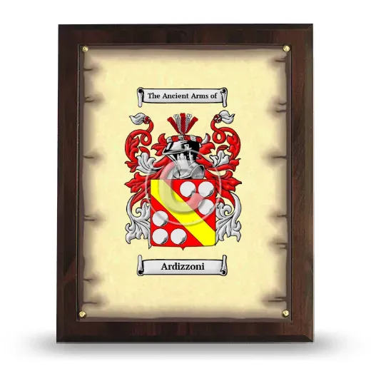 Ardizzoni Coat of Arms Plaque