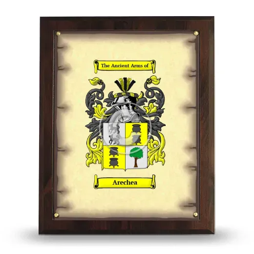 Arechea Coat of Arms Plaque