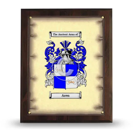 Aren Coat of Arms Plaque