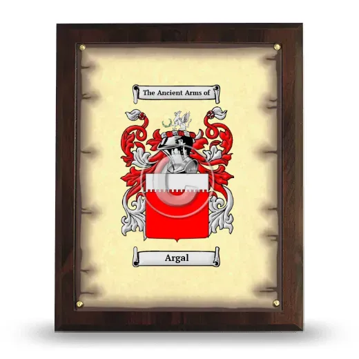 Argal Coat of Arms Plaque