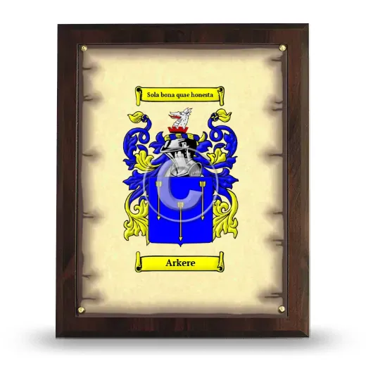 Arkere Coat of Arms Plaque