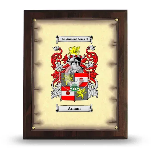 Arman Coat of Arms Plaque