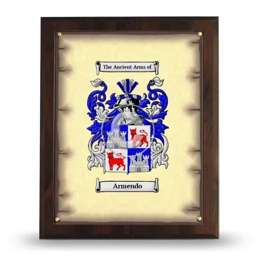 Armendo Coat of Arms Plaque