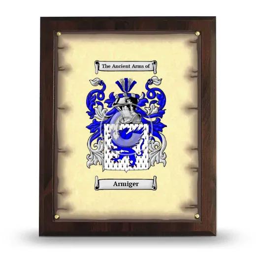 Armiger Coat of Arms Plaque