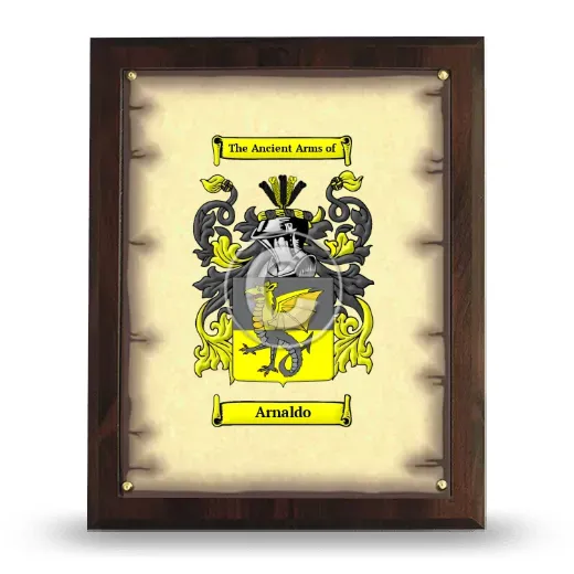 Arnaldo Coat of Arms Plaque