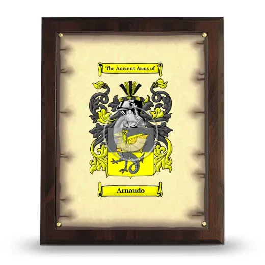 Arnaudo Coat of Arms Plaque