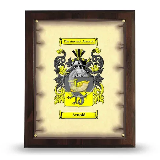 Arnold Coat of Arms Plaque