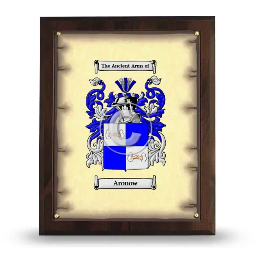 Aronow Coat of Arms Plaque