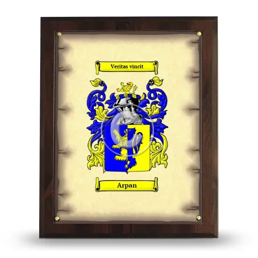Arpan Coat of Arms Plaque