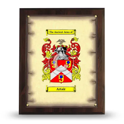 Artair Coat of Arms Plaque