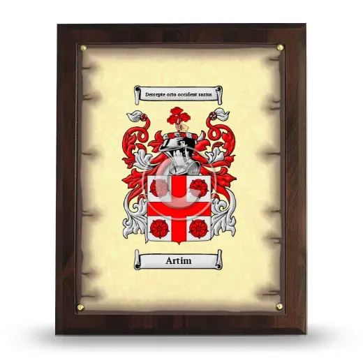 Artim Coat of Arms Plaque