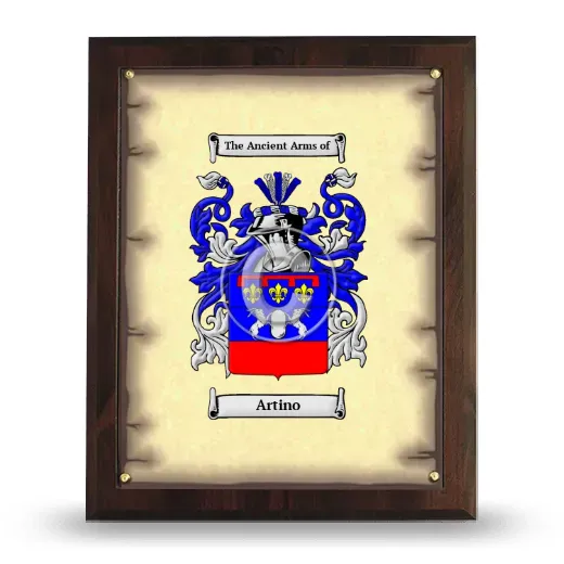 Artino Coat of Arms Plaque
