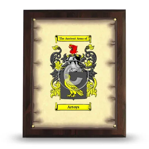 Artoys Coat of Arms Plaque
