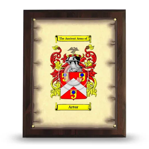 Artur Coat of Arms Plaque
