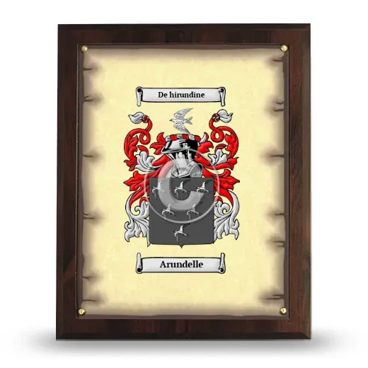 Arundelle Coat of Arms Plaque