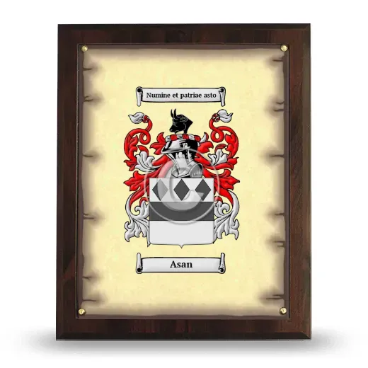 Asan Coat of Arms Plaque