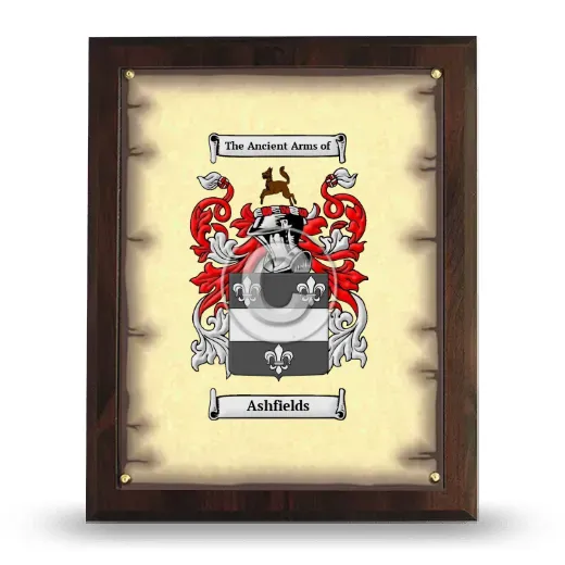 Ashfields Coat of Arms Plaque