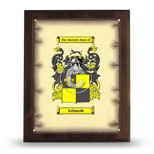 Ashmole Coat of Arms Plaque