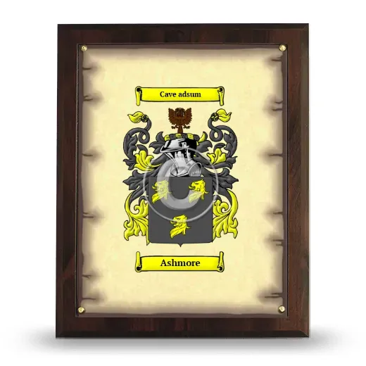 Ashmore Coat of Arms Plaque
