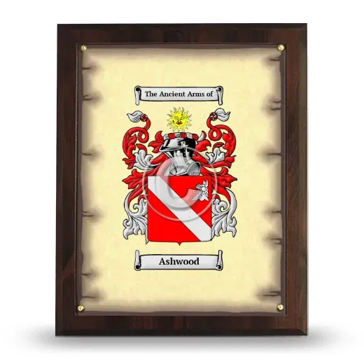 Ashwood Coat of Arms Plaque