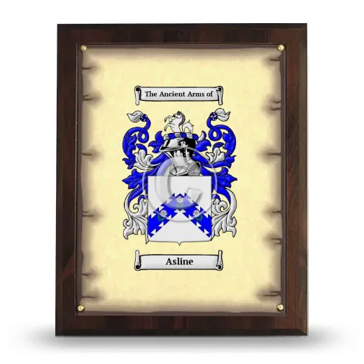Asline Coat of Arms Plaque