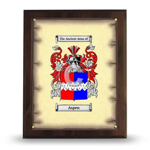 Aspen Coat of Arms Plaque