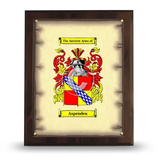 Aspenden Coat of Arms Plaque