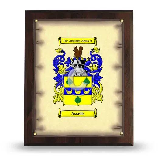 Assells Coat of Arms Plaque