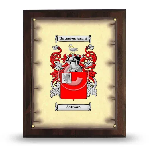 Astman Coat of Arms Plaque