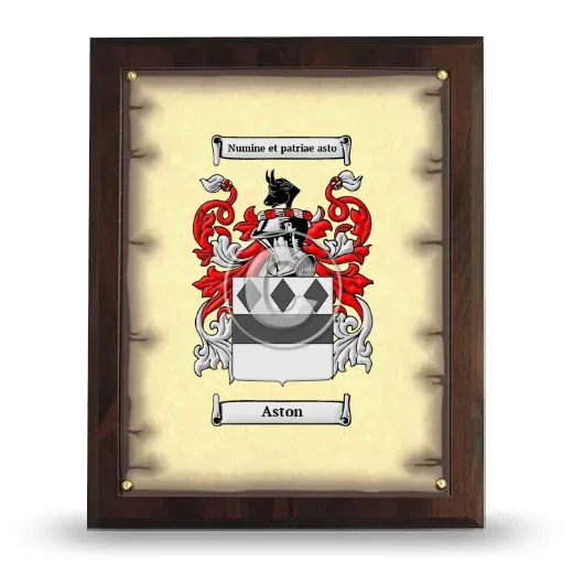 Aston Coat of Arms Plaque
