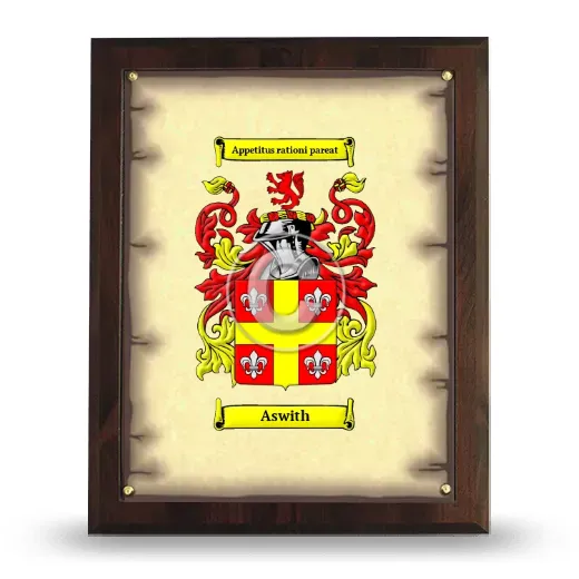Aswith Coat of Arms Plaque