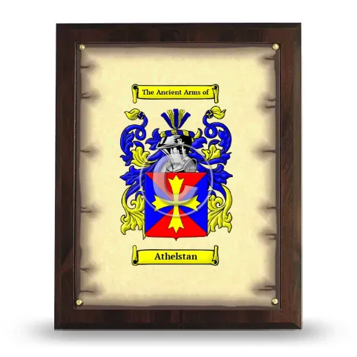 Athelstan Coat of Arms Plaque