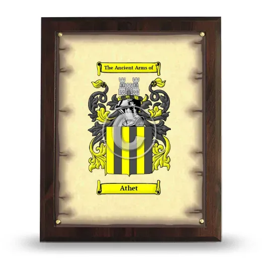 Athet Coat of Arms Plaque