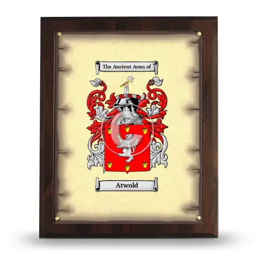 Atwold Coat of Arms Plaque