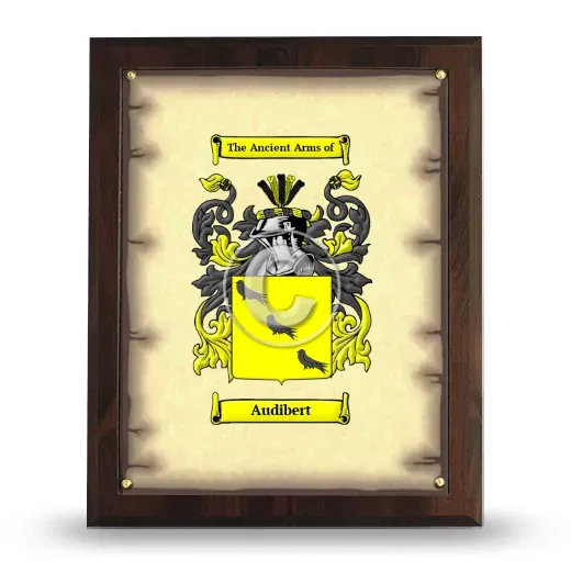 Audibert Coat of Arms Plaque