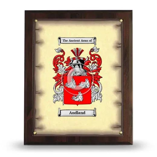 Audland Coat of Arms Plaque