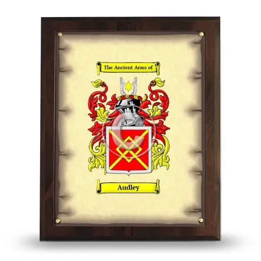 Audley Coat of Arms Plaque