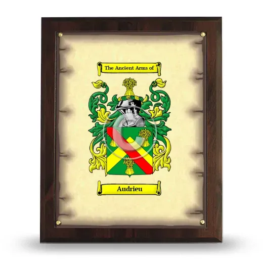 Audrieu Coat of Arms Plaque