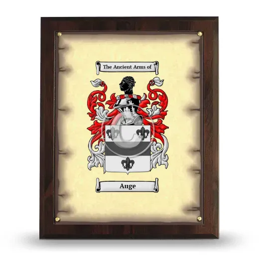 Auge Coat of Arms Plaque