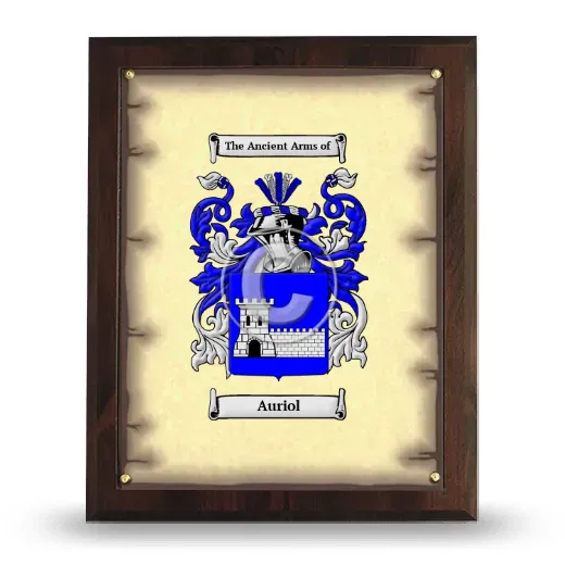 Auriol Coat of Arms Plaque
