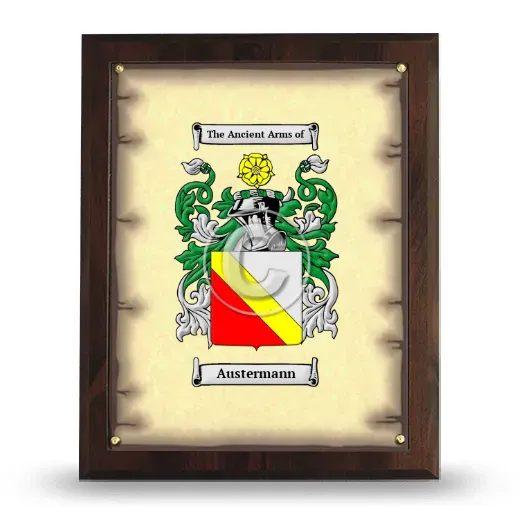 Austermann Coat of Arms Plaque