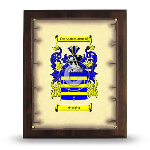 Austin Coat of Arms Plaque