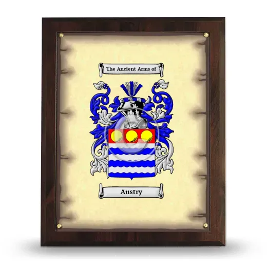Austry Coat of Arms Plaque