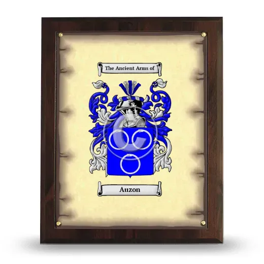 Auzon Coat of Arms Plaque