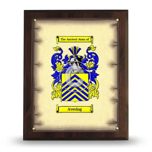 Avering Coat of Arms Plaque