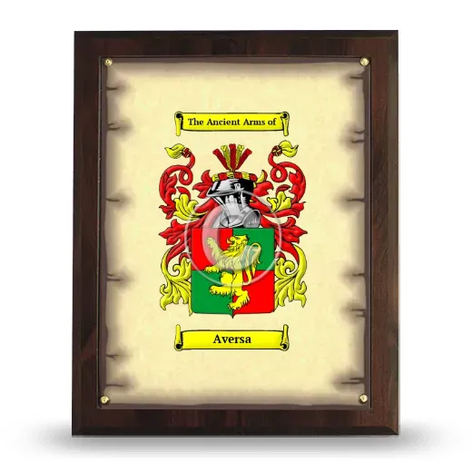 Aversa Coat of Arms Plaque