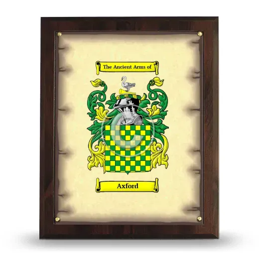 Axford Coat of Arms Plaque