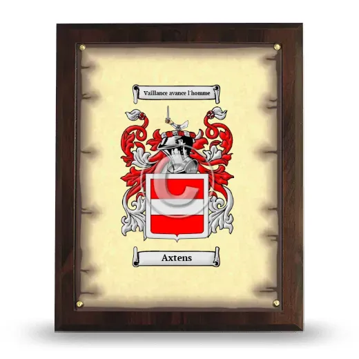Axtens Coat of Arms Plaque