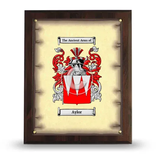 Aylor Coat of Arms Plaque