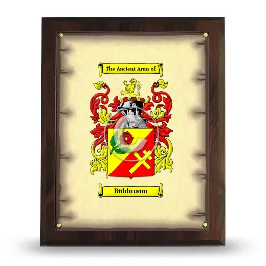 Bühlmann Coat of Arms Plaque